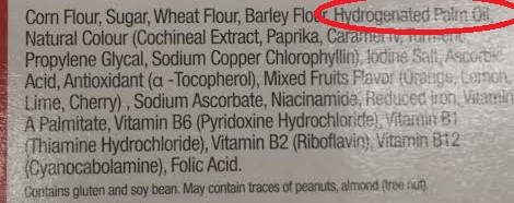 Hydrogenated Oils are very common. This is a ingredient label of a very common food we feed our kids!