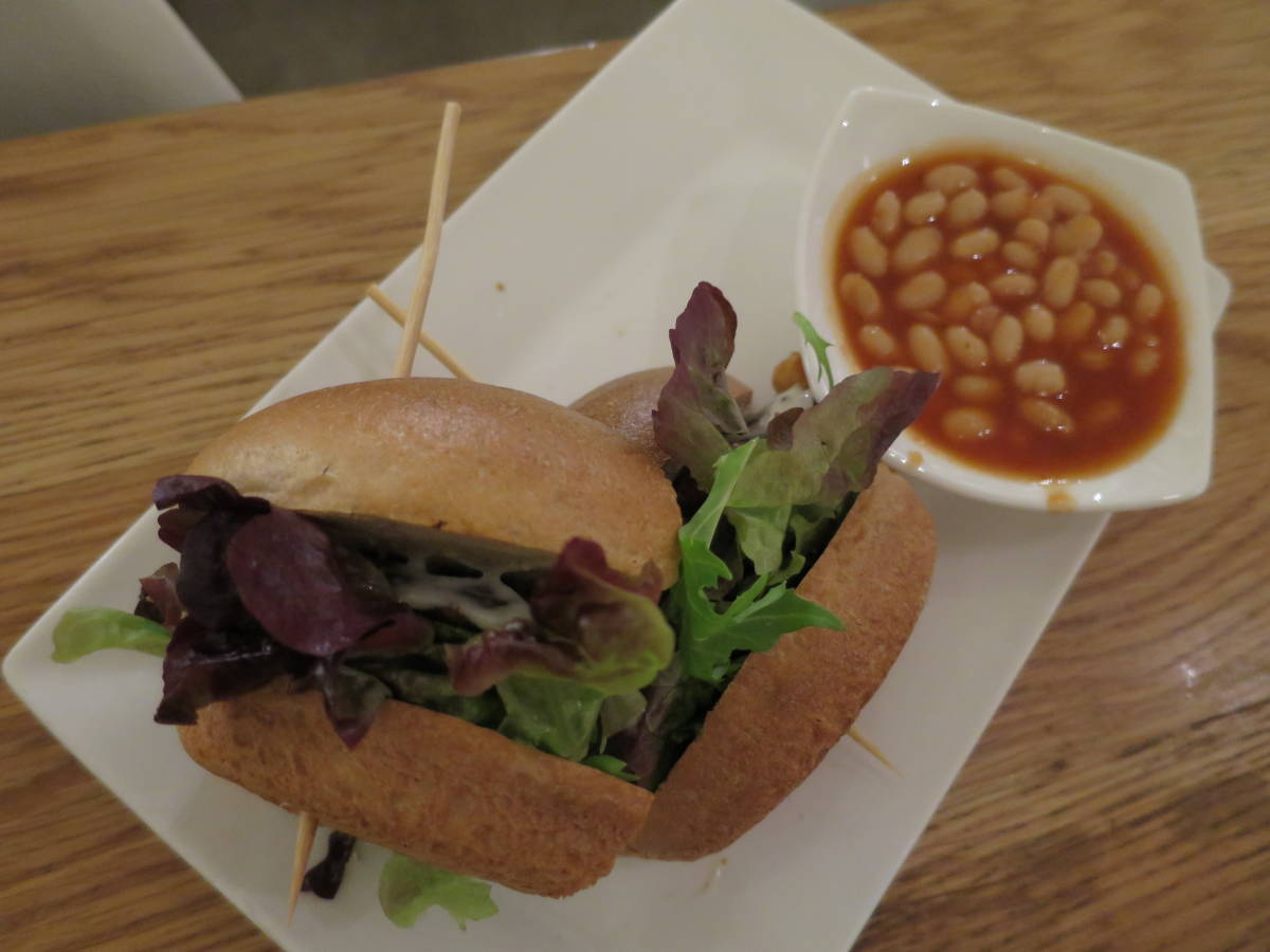 Beet Millet Burger ($12.80), Raw Food @ Central