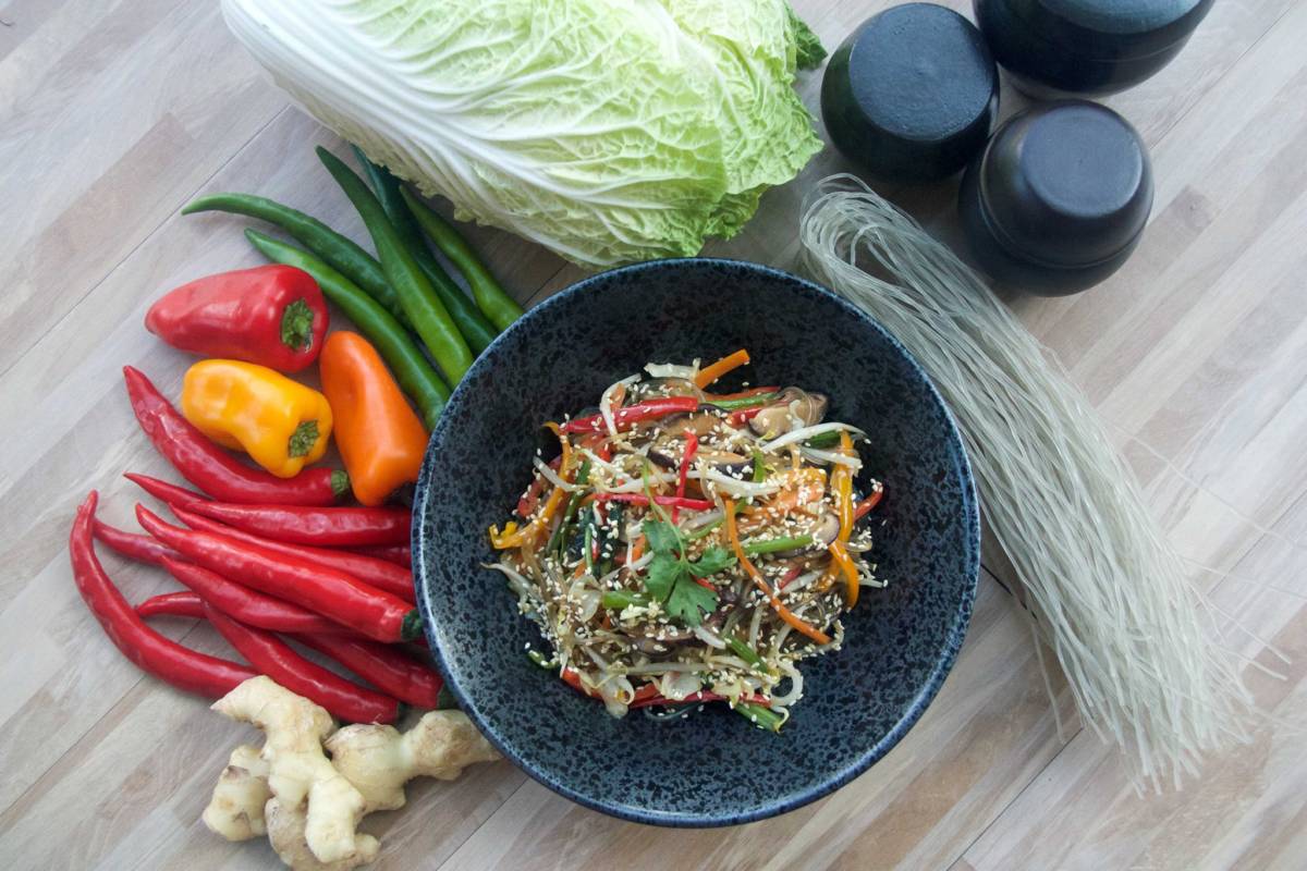Japchae - Sweet Potato Noodle. Picture from Boneless Kitchen facebook
